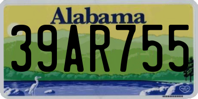 AL license plate 39AR755