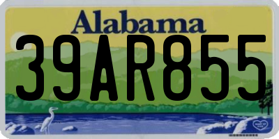 AL license plate 39AR855