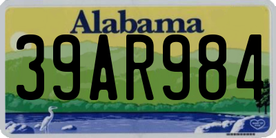 AL license plate 39AR984