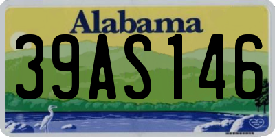 AL license plate 39AS146