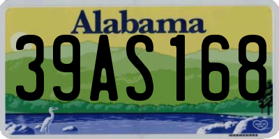 AL license plate 39AS168