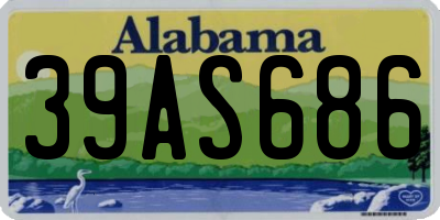 AL license plate 39AS686