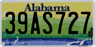AL license plate 39AS727