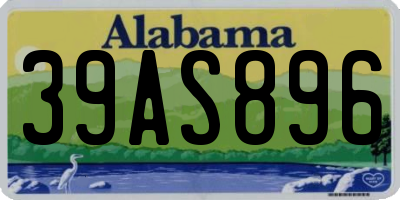AL license plate 39AS896