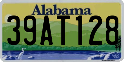 AL license plate 39AT128