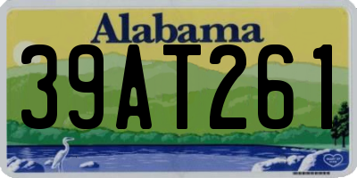 AL license plate 39AT261