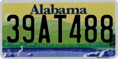 AL license plate 39AT488