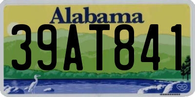 AL license plate 39AT841