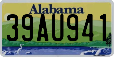 AL license plate 39AU941