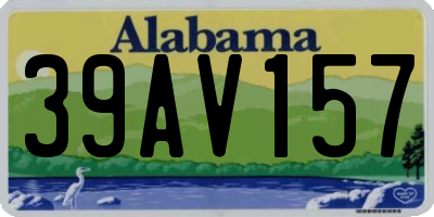 AL license plate 39AV157
