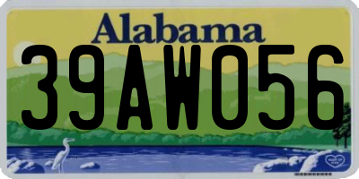 AL license plate 39AW056