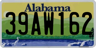 AL license plate 39AW162