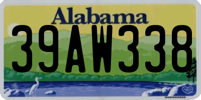 AL license plate 39AW338