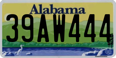 AL license plate 39AW444