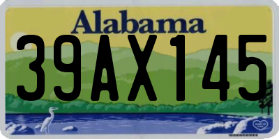 AL license plate 39AX145