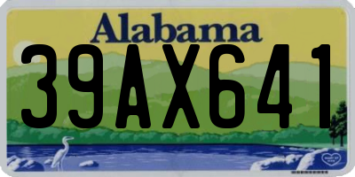 AL license plate 39AX641