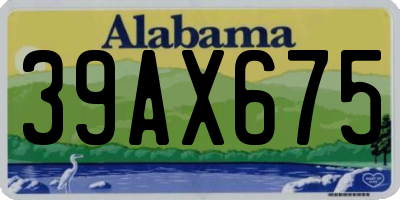 AL license plate 39AX675