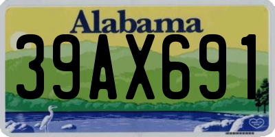 AL license plate 39AX691