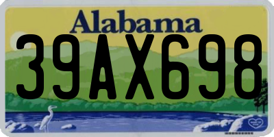 AL license plate 39AX698