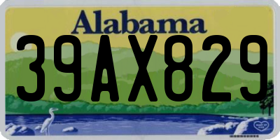 AL license plate 39AX829