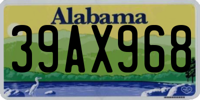 AL license plate 39AX968