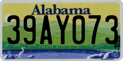 AL license plate 39AY073