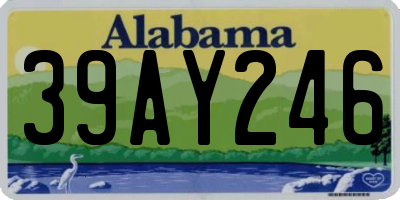 AL license plate 39AY246