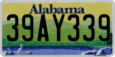 AL license plate 39AY339