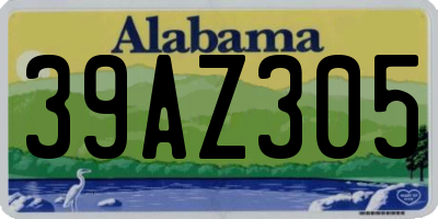 AL license plate 39AZ305