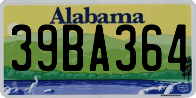 AL license plate 39BA364