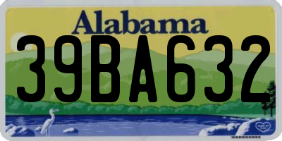 AL license plate 39BA632