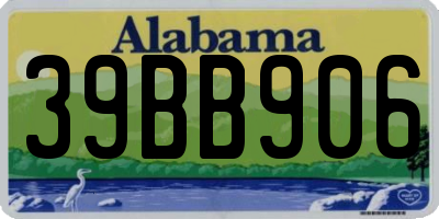 AL license plate 39BB906