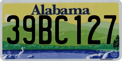 AL license plate 39BC127