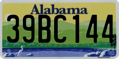 AL license plate 39BC144