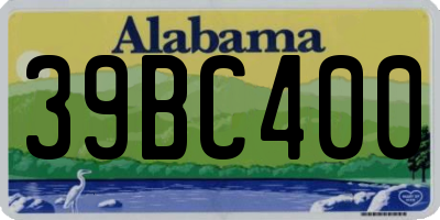 AL license plate 39BC400