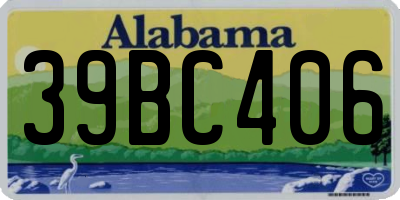 AL license plate 39BC406