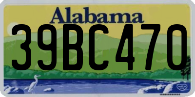 AL license plate 39BC470