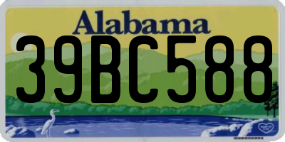 AL license plate 39BC588