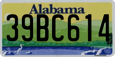 AL license plate 39BC614