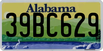AL license plate 39BC629