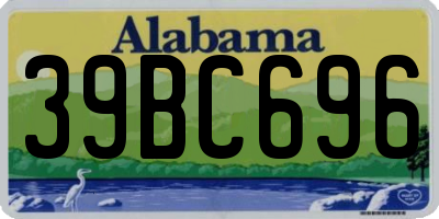 AL license plate 39BC696
