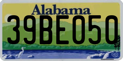 AL license plate 39BE050