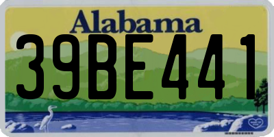 AL license plate 39BE441
