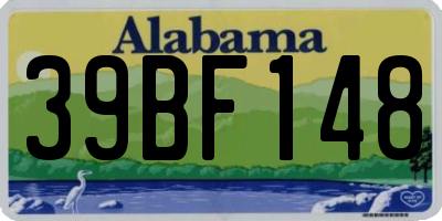 AL license plate 39BF148