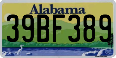 AL license plate 39BF389