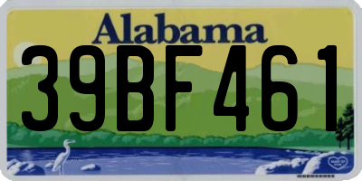 AL license plate 39BF461
