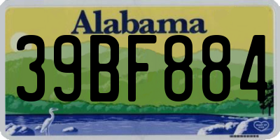 AL license plate 39BF884