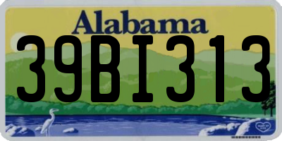 AL license plate 39BI313