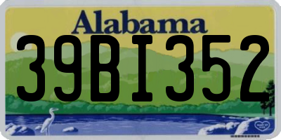AL license plate 39BI352