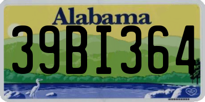 AL license plate 39BI364